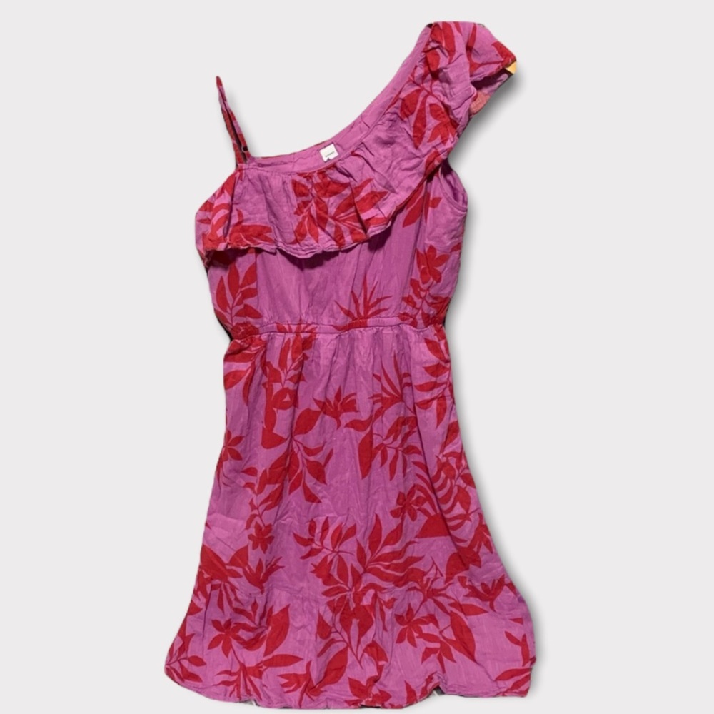 Old Navy Floral Print Asymmetric Dress